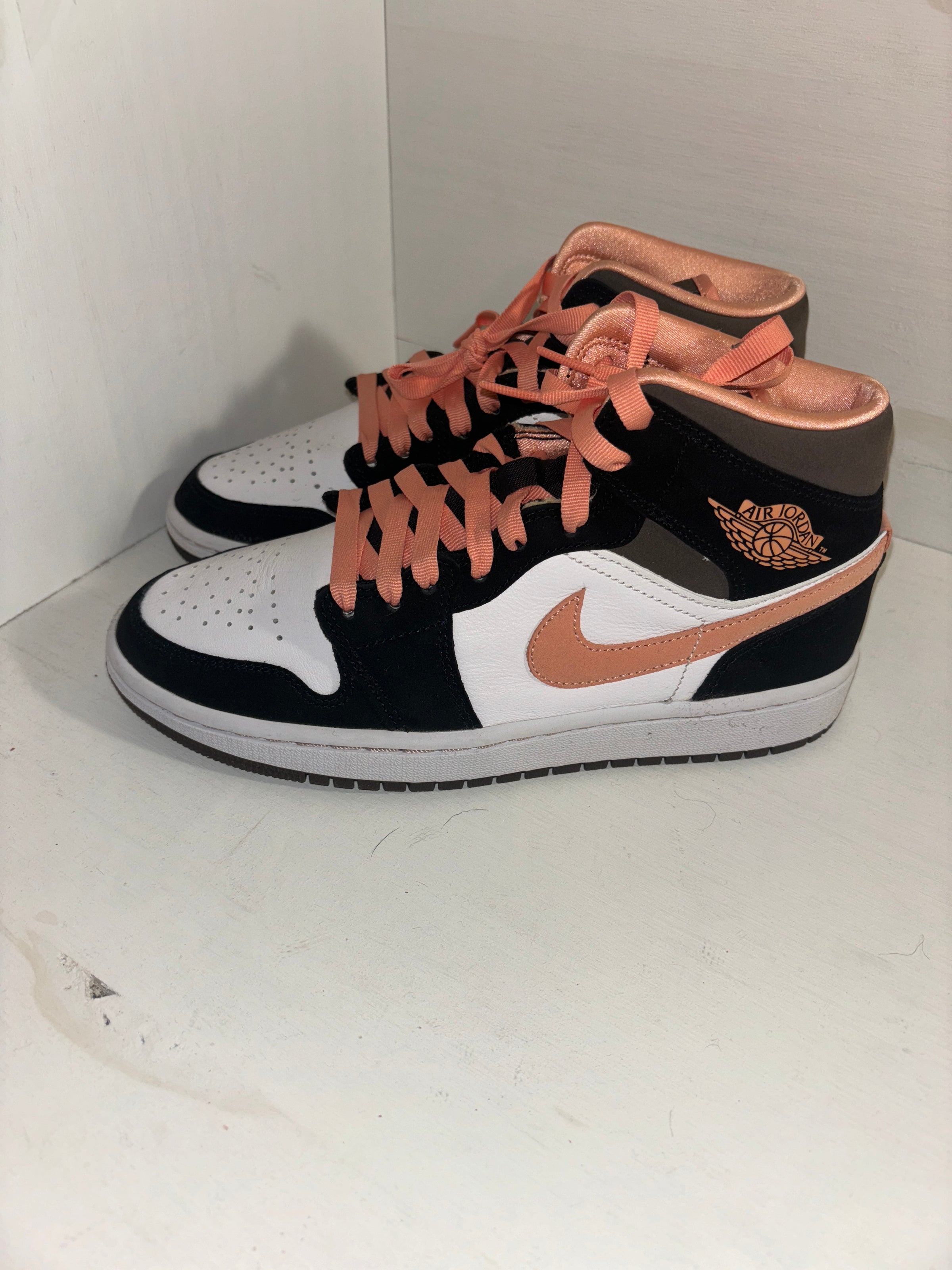 Jordan 1 Mid 'Peach Mocha' | RyGuy Customs - Sneaker Resell